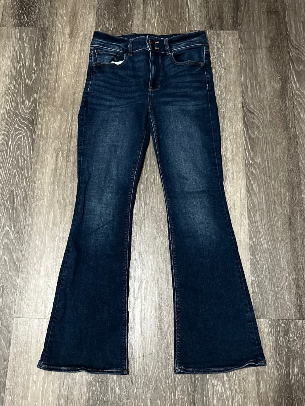 American Eagle Hi-Rise Artist Flare Jeans Women's Size 4 Short High Rise Y2K